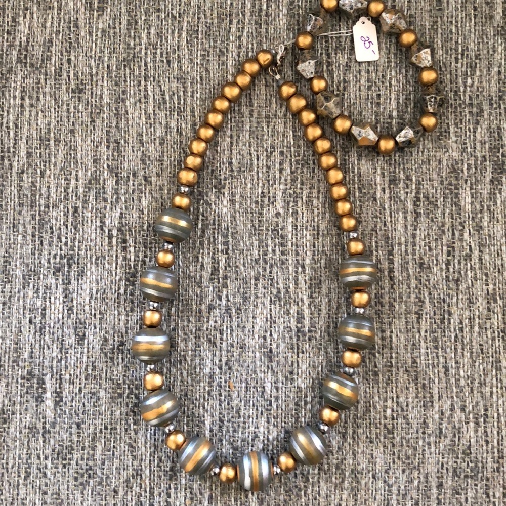 2pcs Women’s Jewelry Set silver & Gold